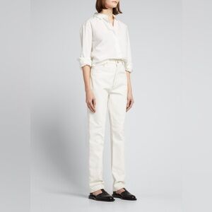 NWT Goldsign Lawler Dove White Comfort Stretch Ultra High Rise Jeans